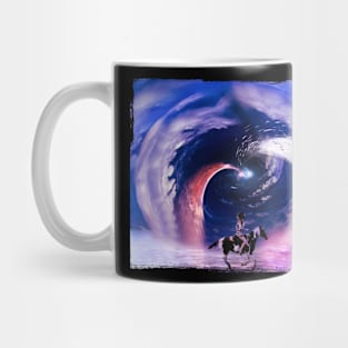 girl riding the horse Mug